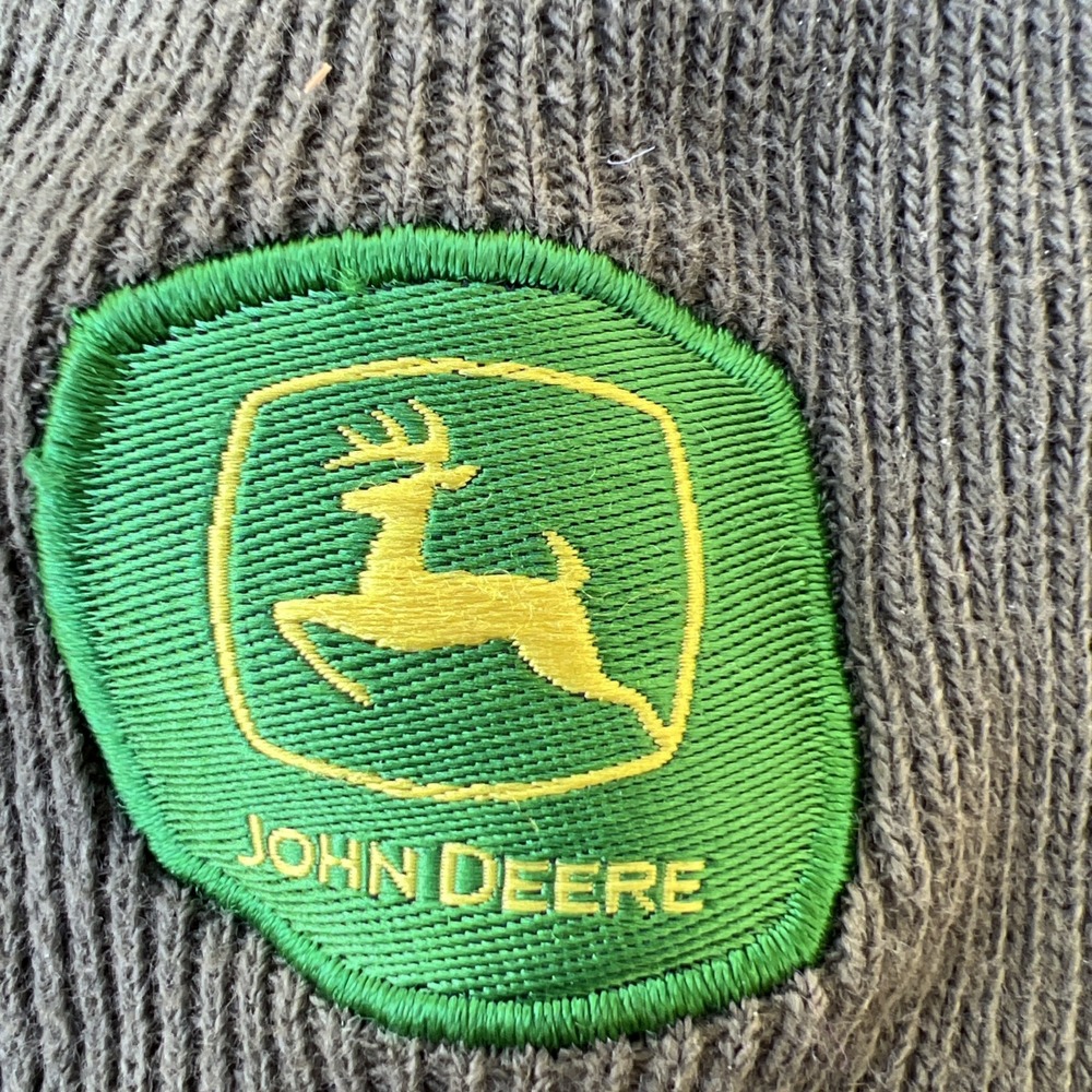 John Deere Cotton Ribbed‎  Cap One Size Green Logo